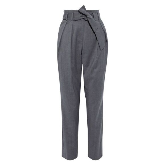 IRO Bettina Belted Wool Tapered Pants FR38 Gray - Picture 2 of 13